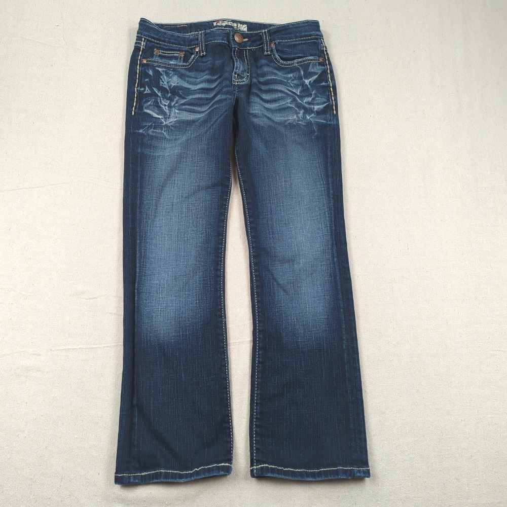BKE Jeans Womens 28 Blue Sabrina Straight Crop‎ Stretch